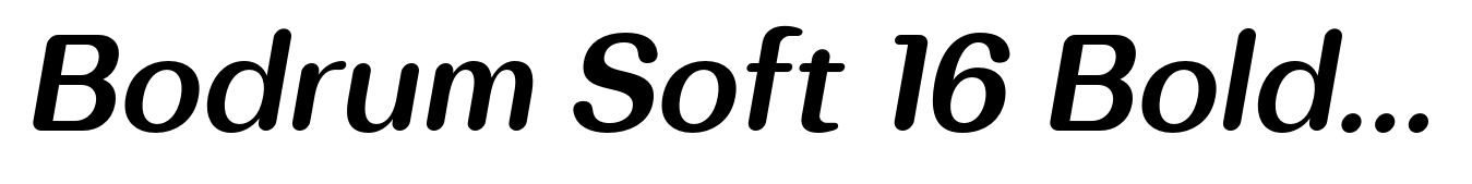 Bodrum Soft 16 Bold Italic